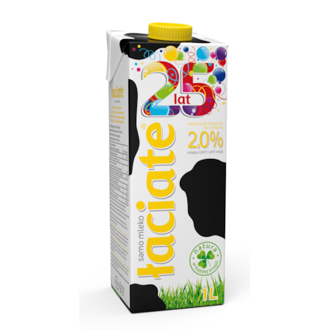 ŁACIATE MLEKO UHT 1,0L    2,0%    /12