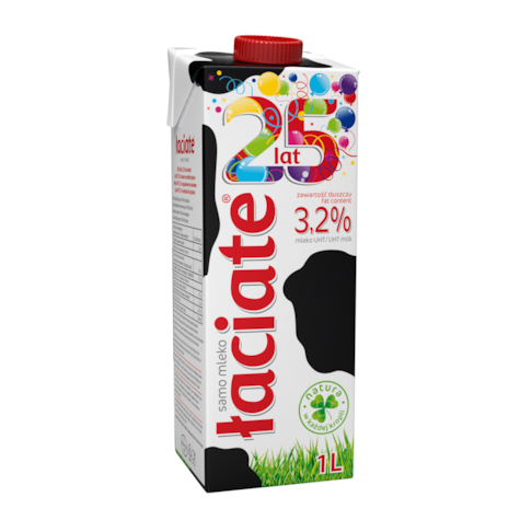 ŁACIATE MLEKO UHT 1,0L    3,2%    /12