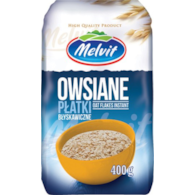 MELVIT PŁATKI OWSIANE BŁYSKAWICZNE 400g/12