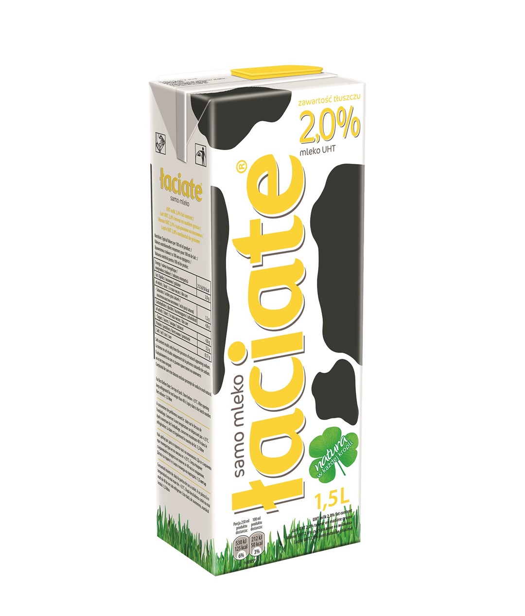 ŁACIATE MLEKO UHT 1,5L    2,0%    /8