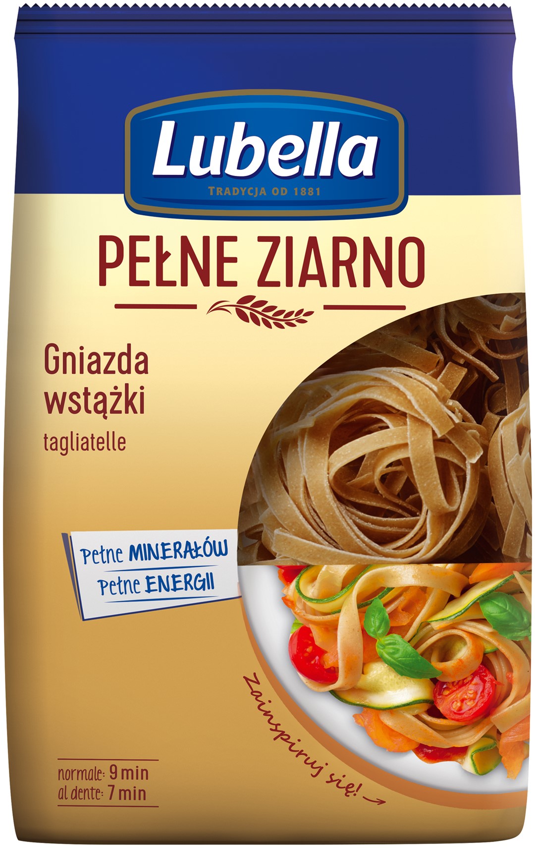 LUBELLA MAKARON 400g/8 WSTĄŻKA GNIAZDA PEŁNE ZIAR