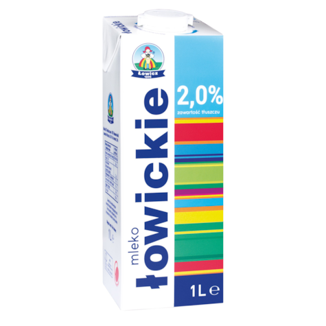 ŁOWICZ MLEKO UHT 1,0L 2,0% PREMIUM (12)