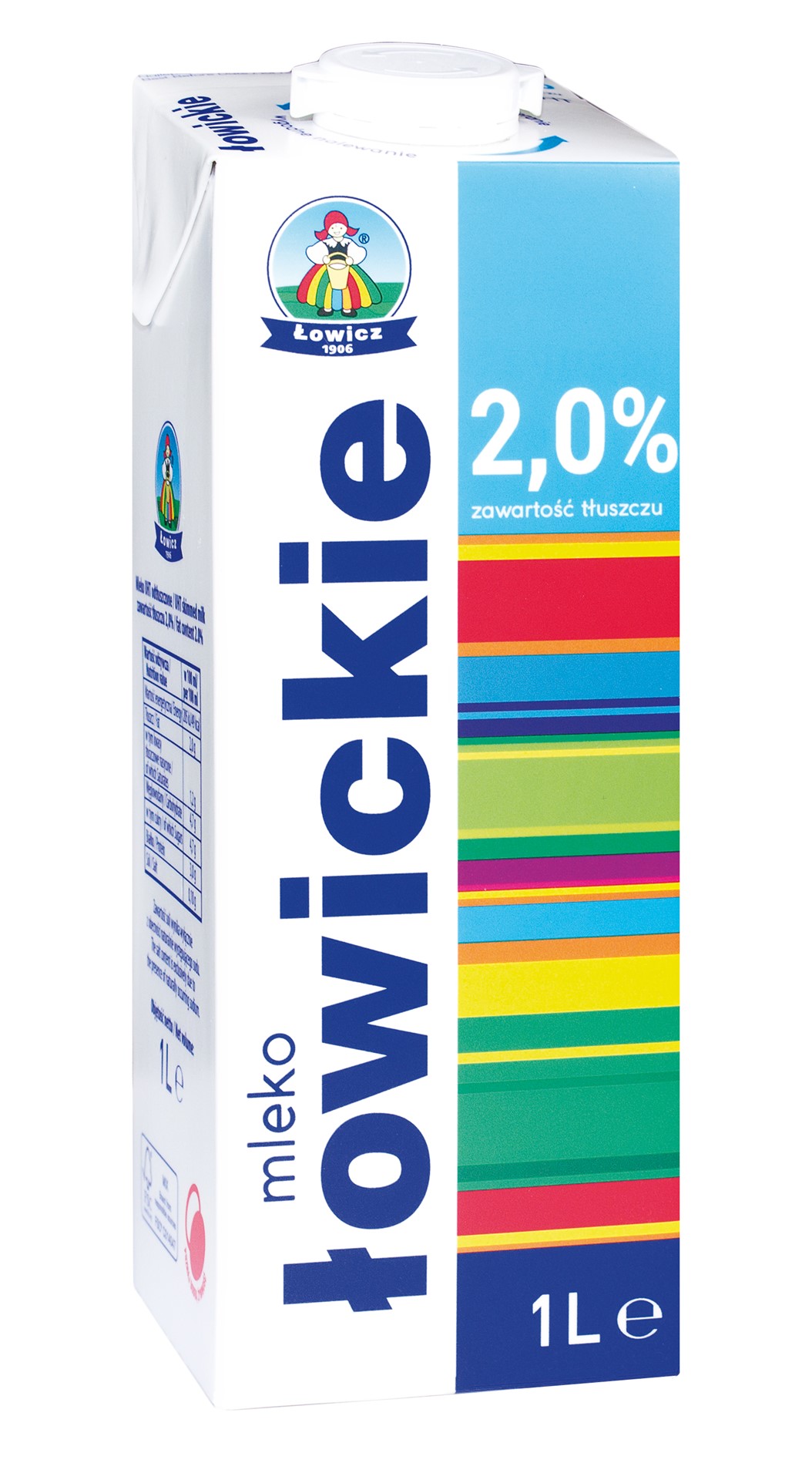 ŁOWICZ MLEKO UHT 1,0L 2,0% PREMIUM (12)