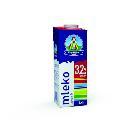 ŁOWICZ MLEKO UHT 1,0L 3,2% PREMIUM (12)