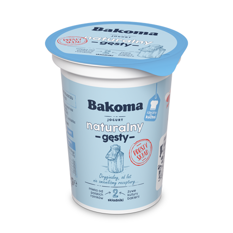 BAKOMA JOGURT 370g NATURA GĘSTY (12)