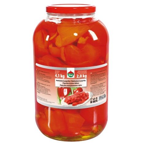 HUGLI PAPRYKA KONSERWOWA ĆWIARTKI 4,1kg/2kg/2