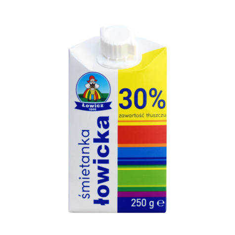 ŁOWICZ ŚMIETANKA UHT 0,25L 30% (12)