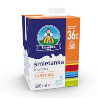 ŁOWICZ ŚMIETANKA UHT 0,5L 36% (12)