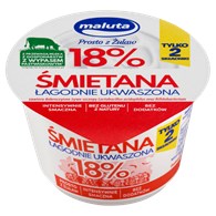 MALUTA ŚMIETANA NATURALNA 200g 18% (12)