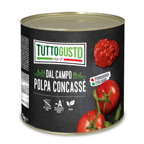 HUGLI POMIDORY KROJONE POLPA CONCASE 2500g/6