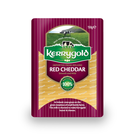 KERRYGOLD CHEDDAR PLASTRY RED 150g/10