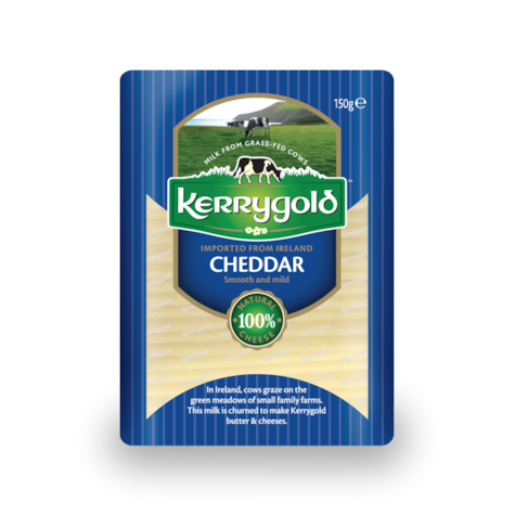 KERRYGOLD CHEDDAR PLASTRY WHITE 150g/10