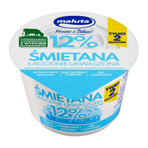 MALUTA ŚMIETANA NATURALNA 200g 12% (12)