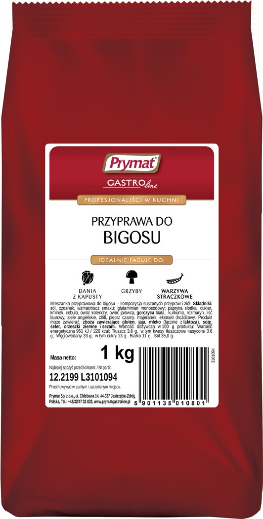 PRYMAT PRZYPRAWA DO BIGOSU 1kg/10 torba