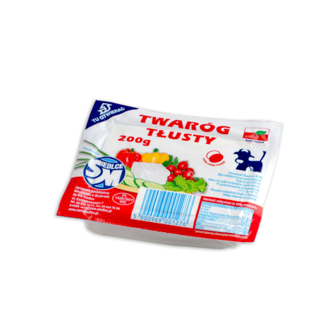 SIEDLCE TWARÓG KOSTKA TŁUSTY 200g