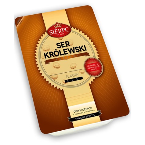 SIERPC SER PLASTRY KRÓLEWSKI WĘDZONY 150g/15