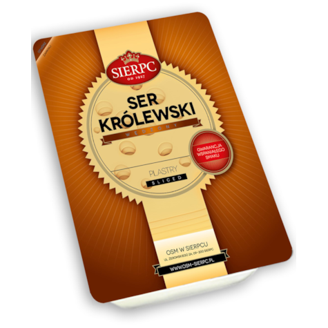 SIERPC SER PLASTRY KRÓLEWSKI WĘDZONY 150g/15