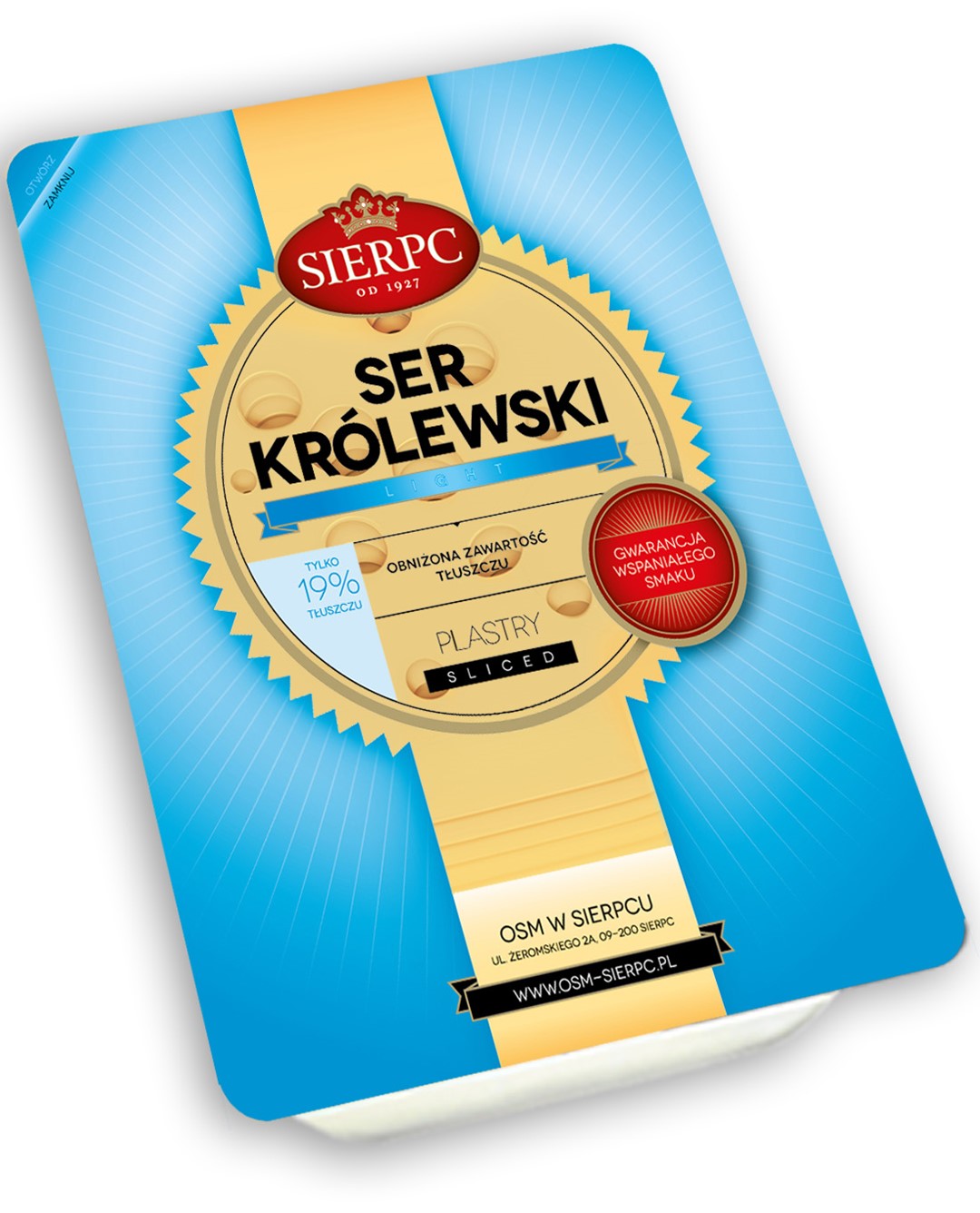 SIERPC SER PLASTRY KRÓLEWSKI LIGHT 150g/15