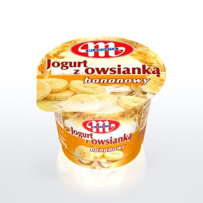 MLEKOVITA JOGURT Z OWSIANKĄ BANANOWĄ 180g/12