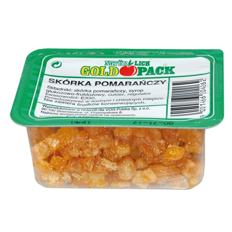 GOLDPACK SKÓRKA KANDYZOWANA POMARAŃCZA 100g/10