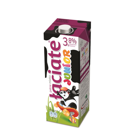ŁACIATE MLEKO UHT 1,0L    3,8%    /12 JUNIOR