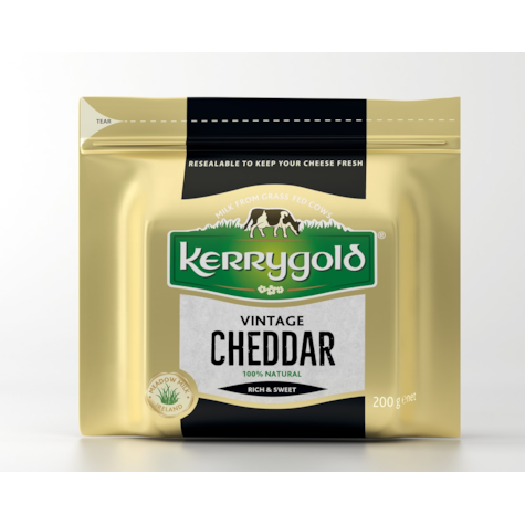 KERRYGOLD CHEDDAR PORCJE VINTAGE 200g/12