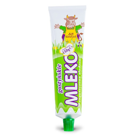 GOSTYŃ MLEKO TUBA BIAŁE 150g/20 zielone