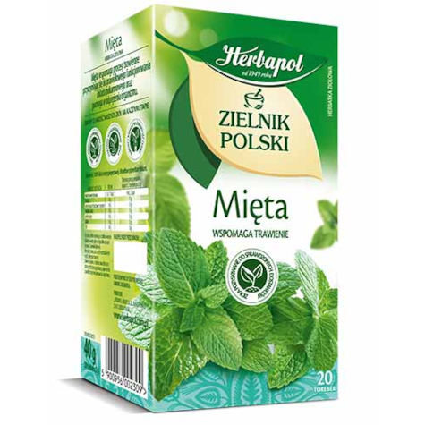 HERBAPOL HERBATA ZIELNIK POL MIĘTA 2gx20t 40g/12