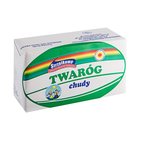 STRZAŁKOWO TWARÓG CHUDY krajanka ok. 0,80kg