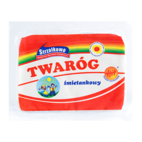 STRZAŁKOWO TWARÓG ŚMIETANKOWY próżnia 250g/40