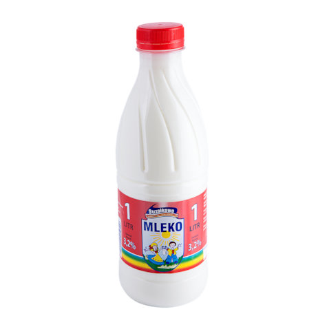 STRZAŁKOWO MLEKO 1L 3,2% (6) butelka