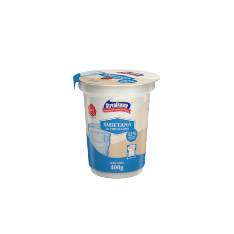 STRZAŁKOWO ŚMIETANA UKWASZANA 400g 12% (12)
