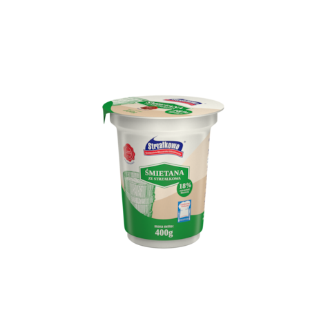 STRZAŁKOWO ŚMIETANA UKWASZANA 400g 18% (12)