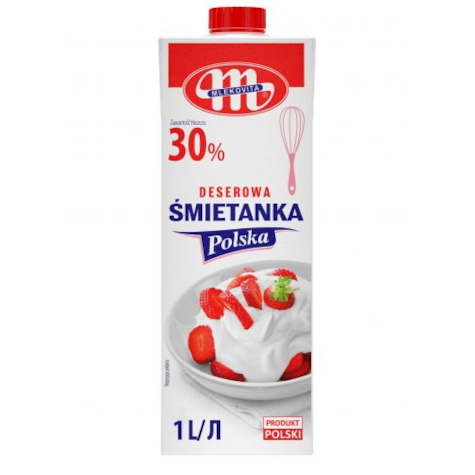 MLEKOVITA ŚMIETANKA 1L 30% UHT POLSKA (12)