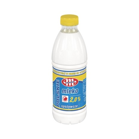 MLEKOVITA MLEKO POLSKIE 1L 2% (6) butelka