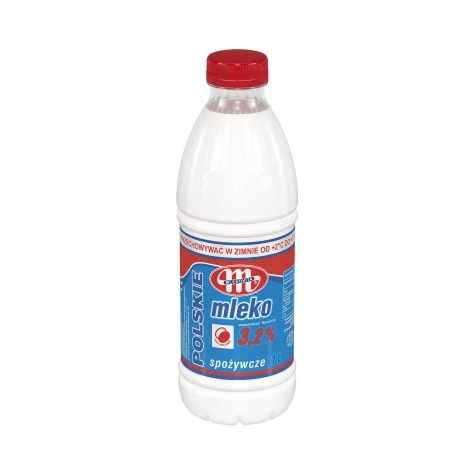 MLEKOVITA MLEKO POLSKIE 1L 3,2% (6) butelka