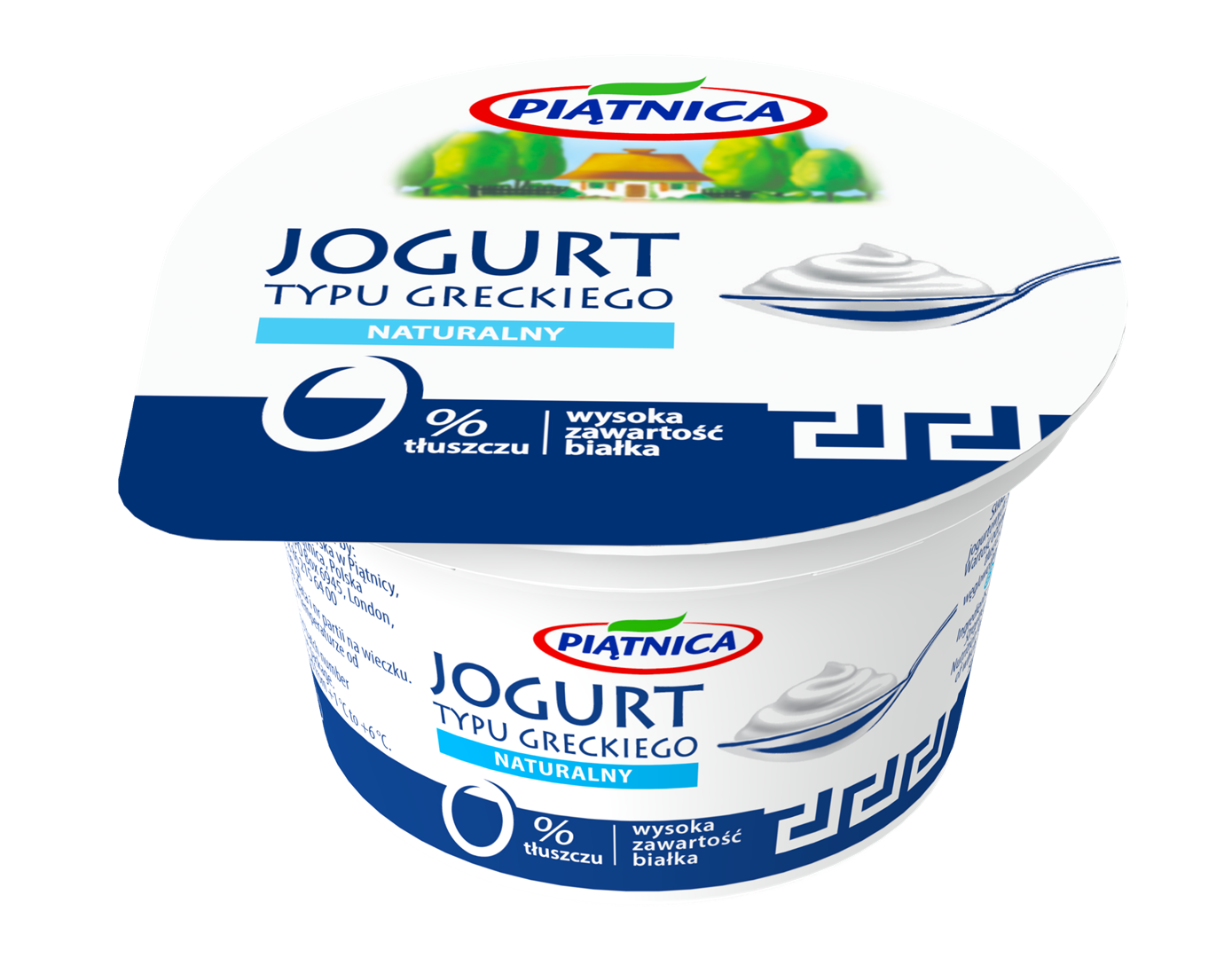 PIĄTNICA JOGURT 150g GRECKI 0% NATURALNY (12)