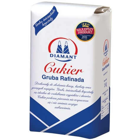 DIAMANT CUKIER BIAŁY 1kg/10 Gruba rafinada