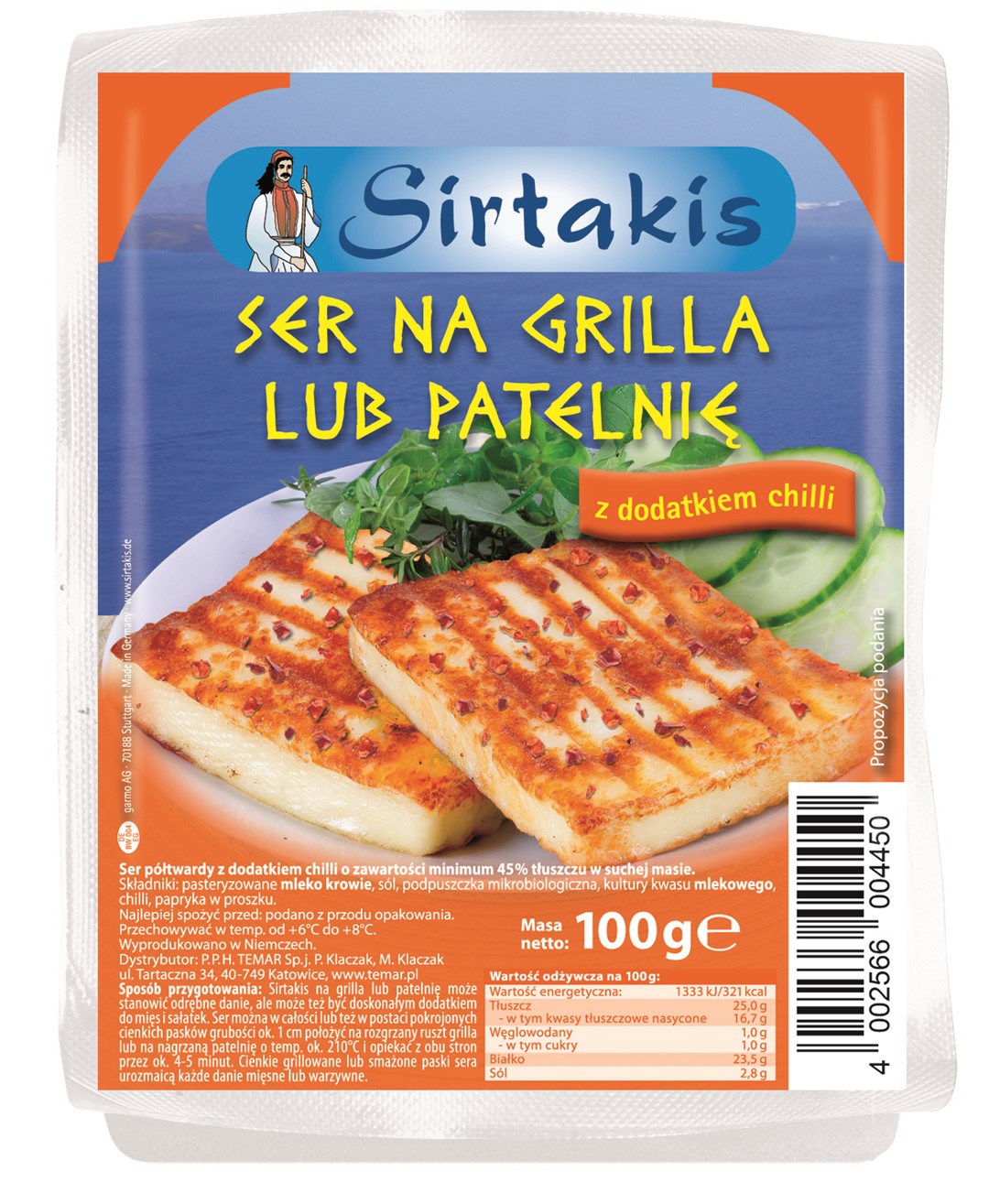 TEMAR SIRTAKIS DO GRILLA Z CHILI 100g/12