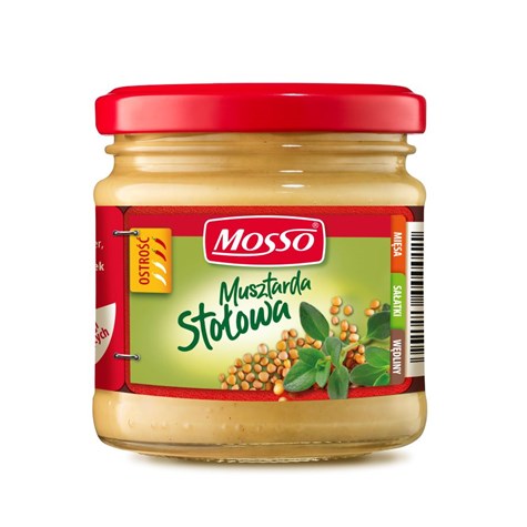 MOSSO MUSZTARDA STOŁOWA 200ml/180g