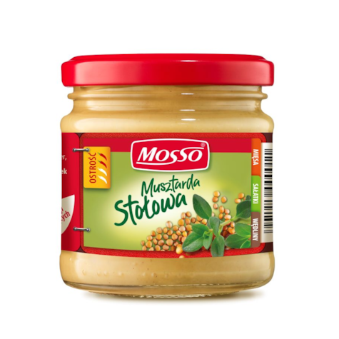 MOSSO MUSZTARDA STOŁOWA 200ml/180g