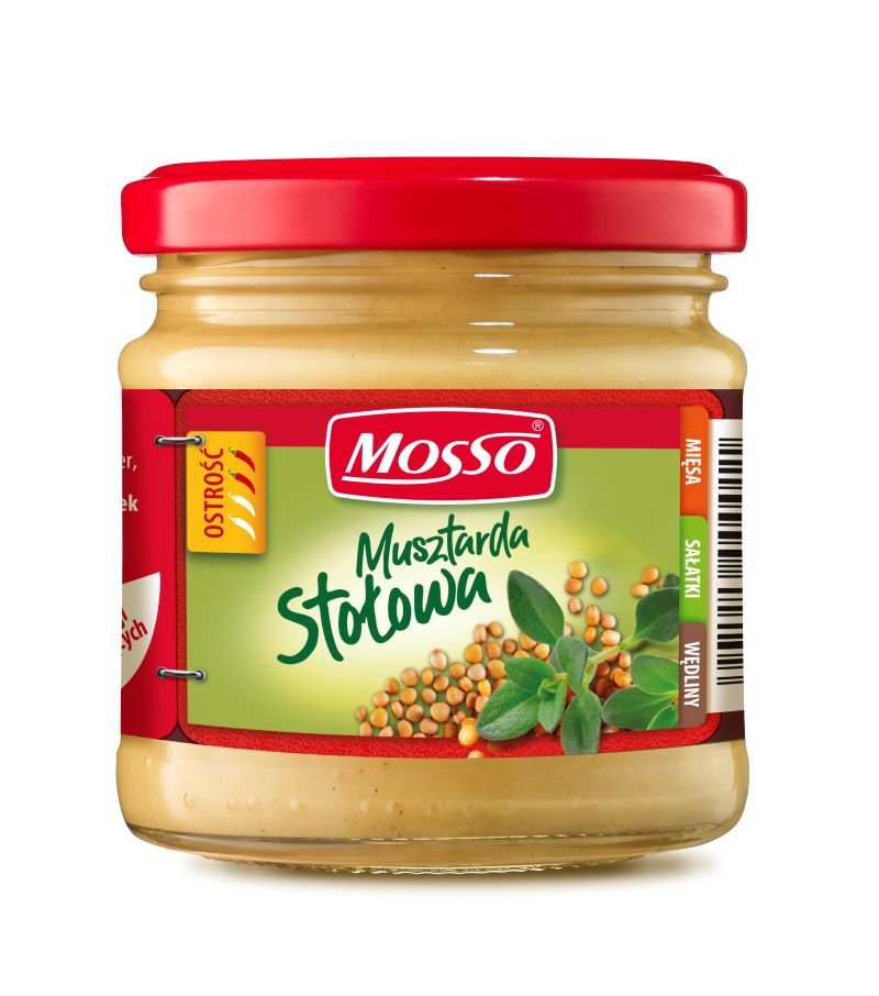 MOSSO MUSZTARDA STOŁOWA 200ml/180g